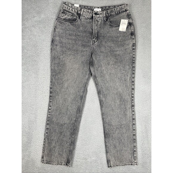 Good American Jeans Womens 15 34x31 Black Gray Loose Fit Straight Leg GNISN999BT - Picture 1 of 11